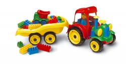 Traktor z przyczep� i klockami K3 32 elementy