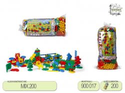 Klocki waflowe mix 200 elem. w worku - WAFLE 3D
