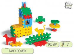 Klocki waflowe konstrukcyjne MA�Y DOMEK 31 elem. w worku