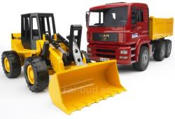 ZESTAW WYWROTKA MAN TGA + �ADOWARKA - BRUDER 02752