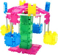 Klocki CLICS  Spin Around - KARUZELA - 90 elem. b�yszcz�ce glitter