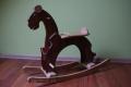 Bukowy Ko� na biegunach drewniany ALEK br�zowy