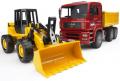 ZESTAW WYWROTKA MAN TGA + �ADOWARKA - BRUDER 02752