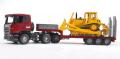 SCANIA Z NACZEP� I ZE SPYCHARK� BRUDER 03555