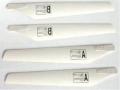 �opaty wirnika A+B Air Shuttle komplet plastik bia�e