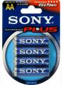 Bateria 1,5 V  LR6x5 (AA) blister SONY alkaliczna