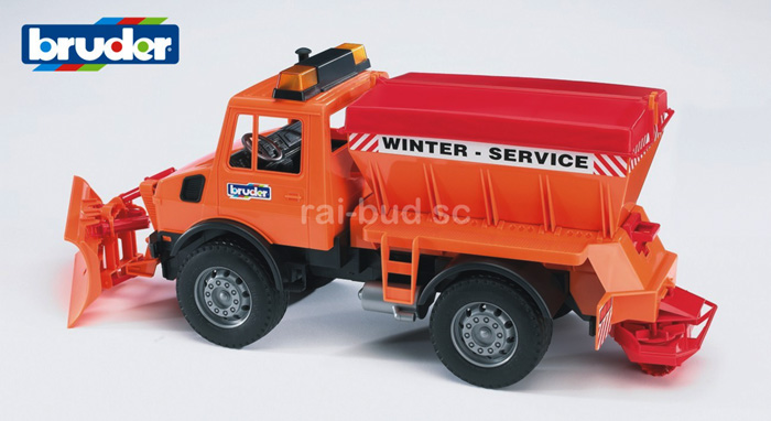 BRUDER UNIMOG PLUGO PIASKARKA BRUDER 02572