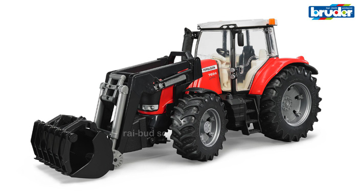 MASSEY FERGUSON 7624 Z ŁADOWACZEM BRUDER 03047