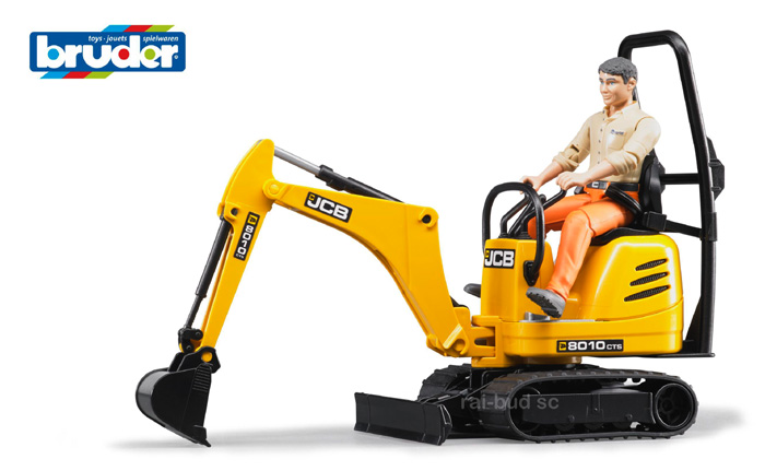 minikoparka jcb 8010 cts z figurka bruder 62002