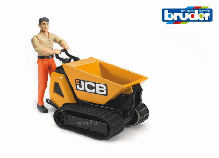 wywrotka na gasienicach jcb z figurka bruder 62004