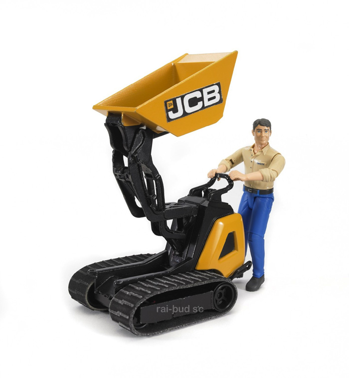 wywrotka na gasienicach jcb z figurka bruder 62004