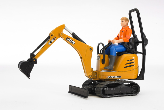 minikoparka jcb 8010 cts z figurka bruder 62002