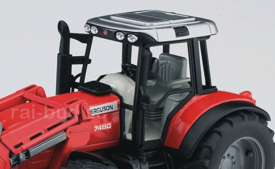 MASSEY FERGUSON 7480 Z LADOWACZEM BRUDER 02042