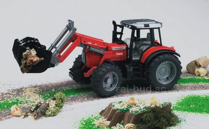 MASSEY FERGUSON 7480 Z LADOWACZEM BRUDER 02042