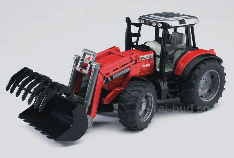 MASSEY FERGUSON 7480 Z LADOWACZEM BRUDER 02042