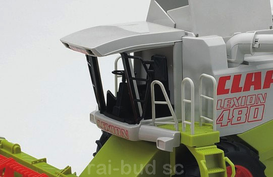 KOMBAJN CLAAS LEXION 480 + HEDER Z PRZYCZEPA BRUDER 02120