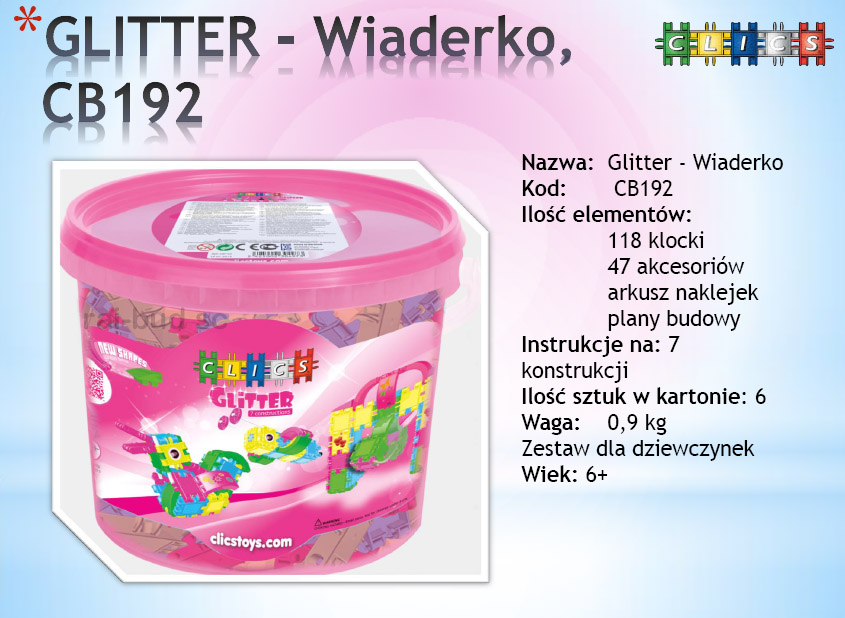 CLICS CB192 GLITTER WIADERKO