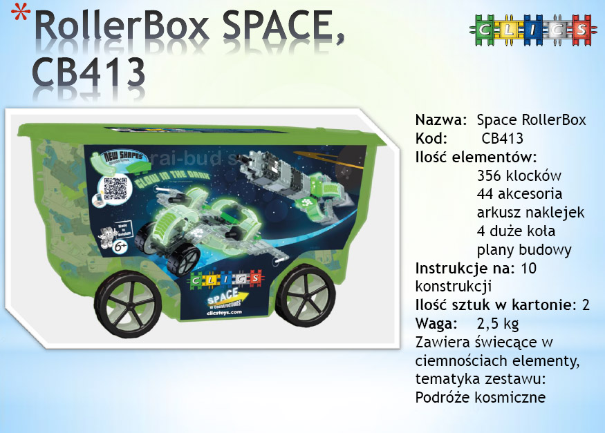 CLICS CB413 KOSMOS ROLLERBOX BOX