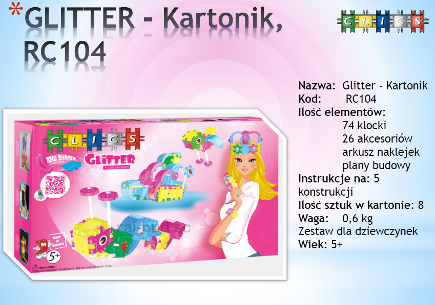 CLICS RC104 GLITTER KARTON