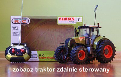 traktor zdalnie sterowany claas axion 1:16 wielkość bruder