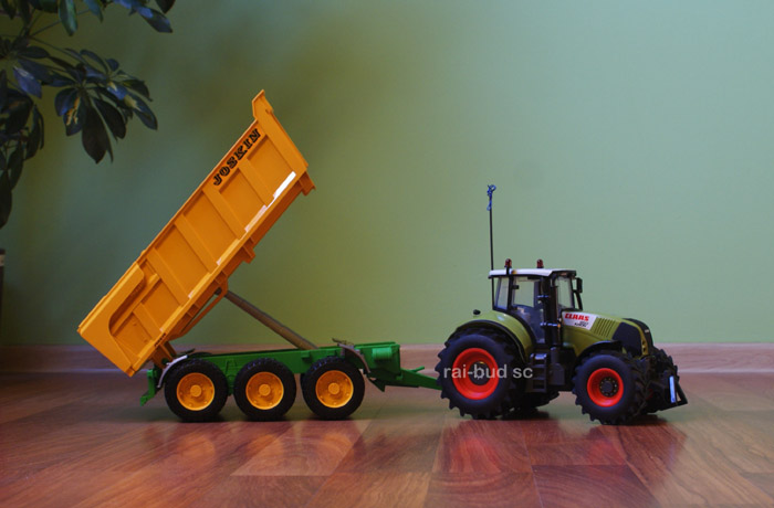 traktor zdalnie sterowany claas axion 1:16 wielkość bruder