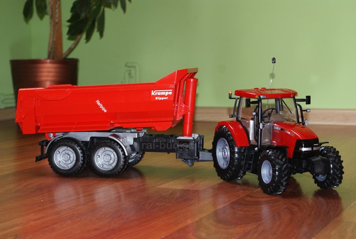 traktor zdalnie sterowany CASE MAXXUM 140 1:16 wielkosc bruder
