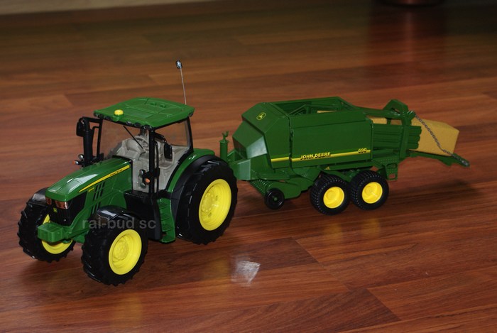 traktor zdalnie sterowany john deere 6190r 1:16 wielkosc bruder