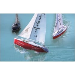 ŻAGLÓWKA ZDALNIE STEROWANA 38cm DWA SILNIKI ŁÓDŹ RC ATLANTIQUE YACHT