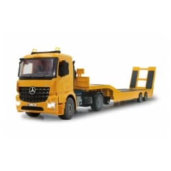 Zdalnie sterowany Mercedes laweta do maszyn budowlanych 1:20 2,4GHz, Radio controlled Mercedes with trailer for construction equipment 1:20 2,4 GHz