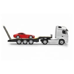 MERCEDES ACTROS Z LAWETĄ 1:26 + MERCEDES SLS AMG 1:24 43cm długości 2,4GHz