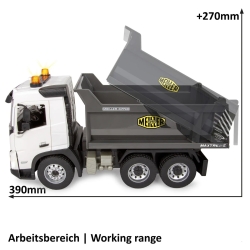 WYWROTKA VOLVO FMX MEILLER-KIPPER ZDALNIE STEROWANA WSZYSTKO Z PILOTA 1:20 2,4GHz