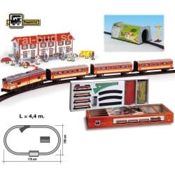 Kolejka elektryczna metalowa na baterie Pequetren model: 516