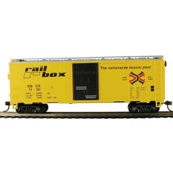 Wagon towarowy rozsuwane drzwi skala HO, wagon HO 734231, barwy: RAIL BOX, seria: MANTUA CLASSICS