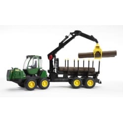 FORWARDER TRAKTOR LEŚNY Z PRZYCZEPĄ BRUDER 02133