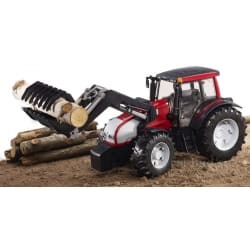 CIĄGNIK VALTRA T191 Z ŁADOWACZEM TRAKTOR - BRUDER 03071