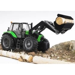 CIĄGNIK DEUTZ AGROTRON X720 Z ŁADOWACZEM - TRAKTOR BRUDER 03081