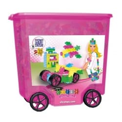 Klocki CLICS Glitter RollerBox 800 elementów CLICS błyszczące klocki CB801