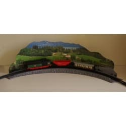 Makieta zakręt z nasypem kolejowym - diarama zakręt z nasypem kolejowym
