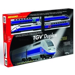 Kolejka z zasilaczem HO TGV DUPLEX - MEHANO