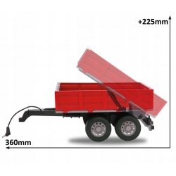 TRAKTOR LINDNER ZDALNIE STEROWANY CZERWONY 1:16 TRAKTOR