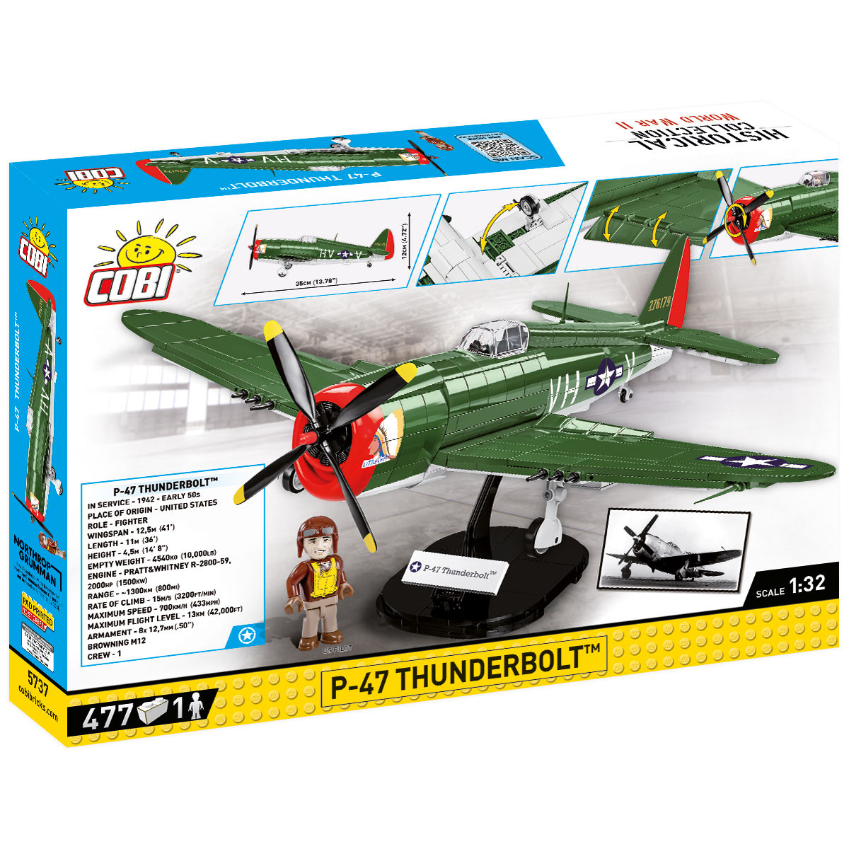Model P-47 Thunderbolt™ z podstawką ekspozycyjną