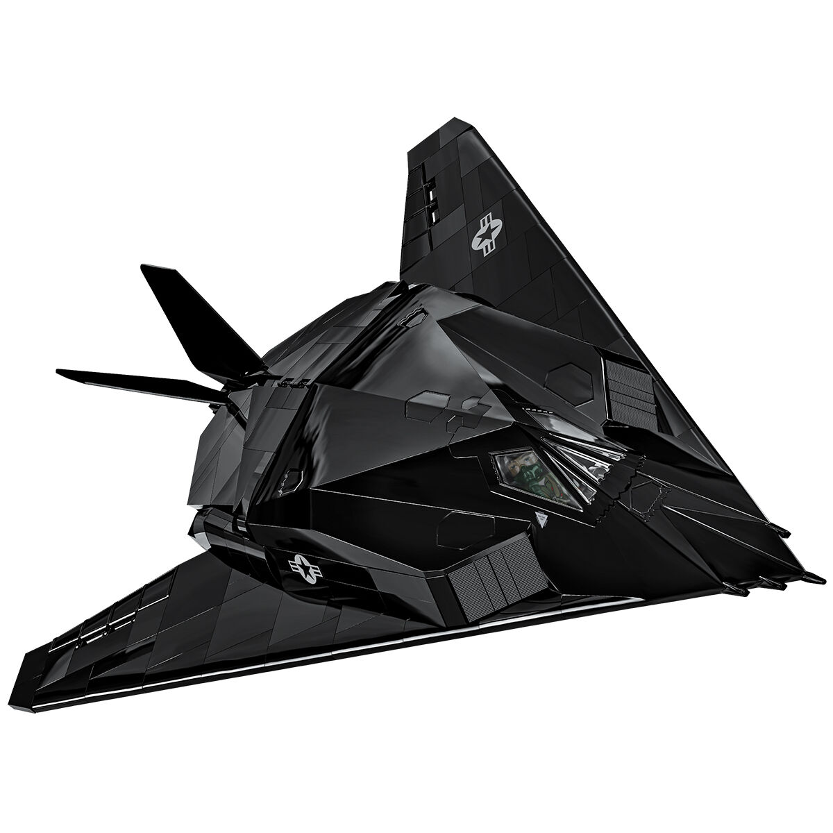 Model Lockheed F-117 Nighthawk w czarnym wykończeniu