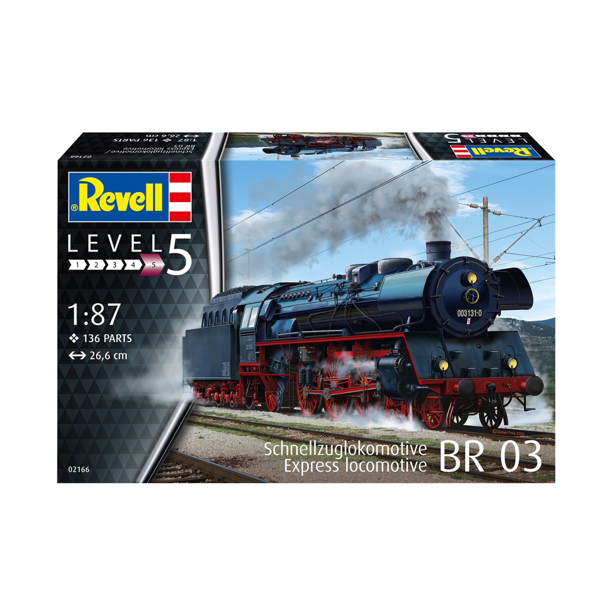 Opakowanie modelu lokomotywy BR 03 firmy Revell