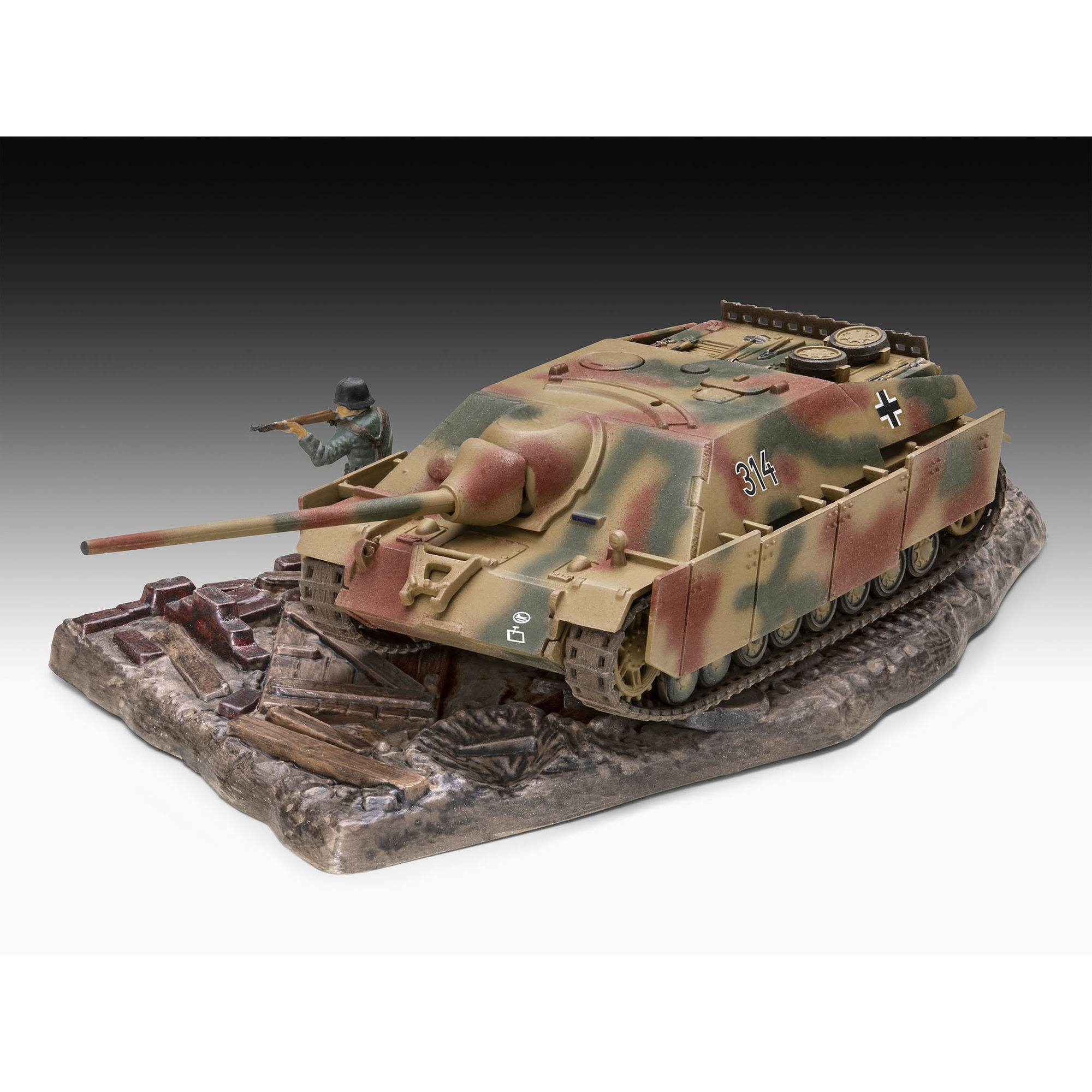 Jagdpanzer IV L/70 na podstawce dioramy