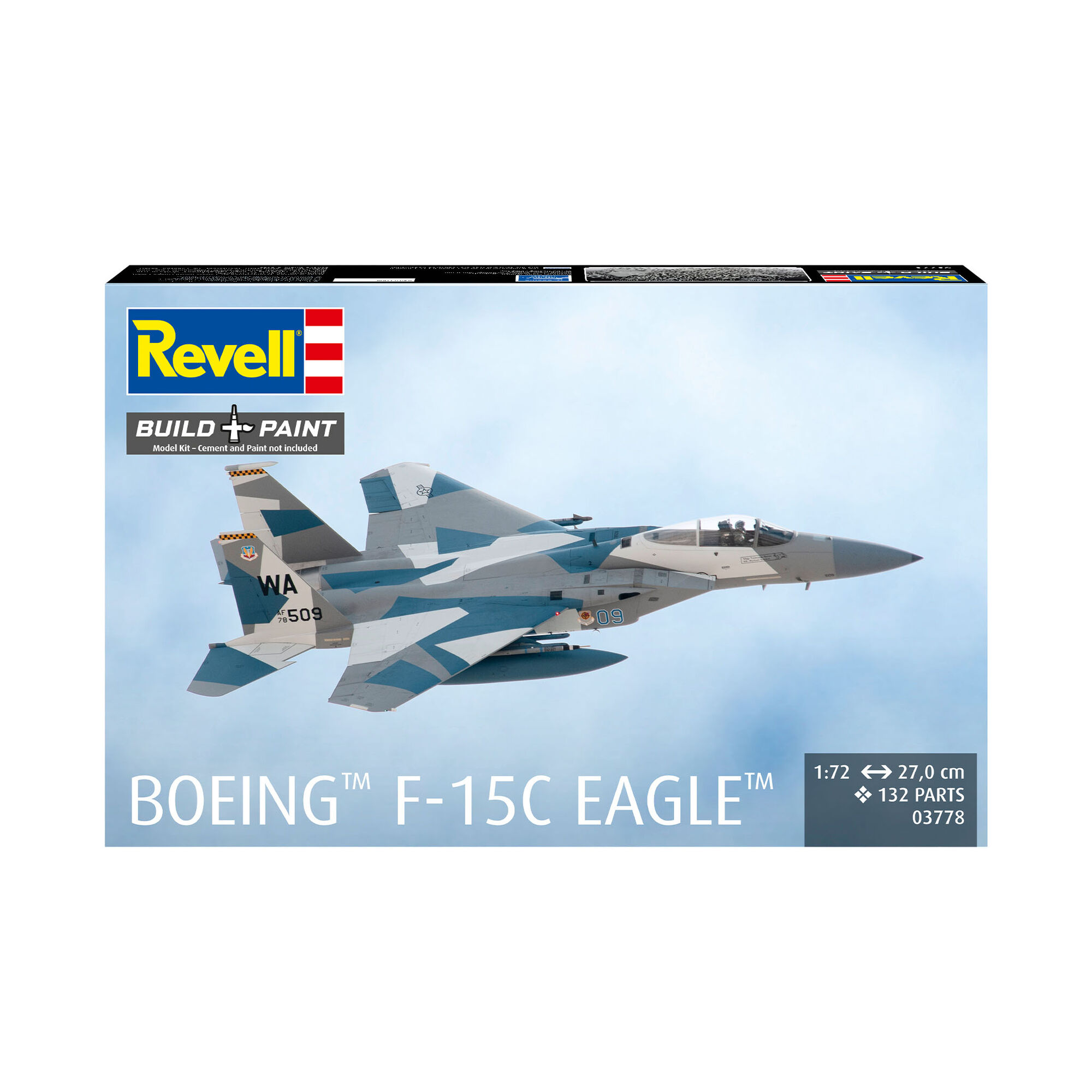 Pudełko modelu Boeing F-15C Eagle w skali 1:72