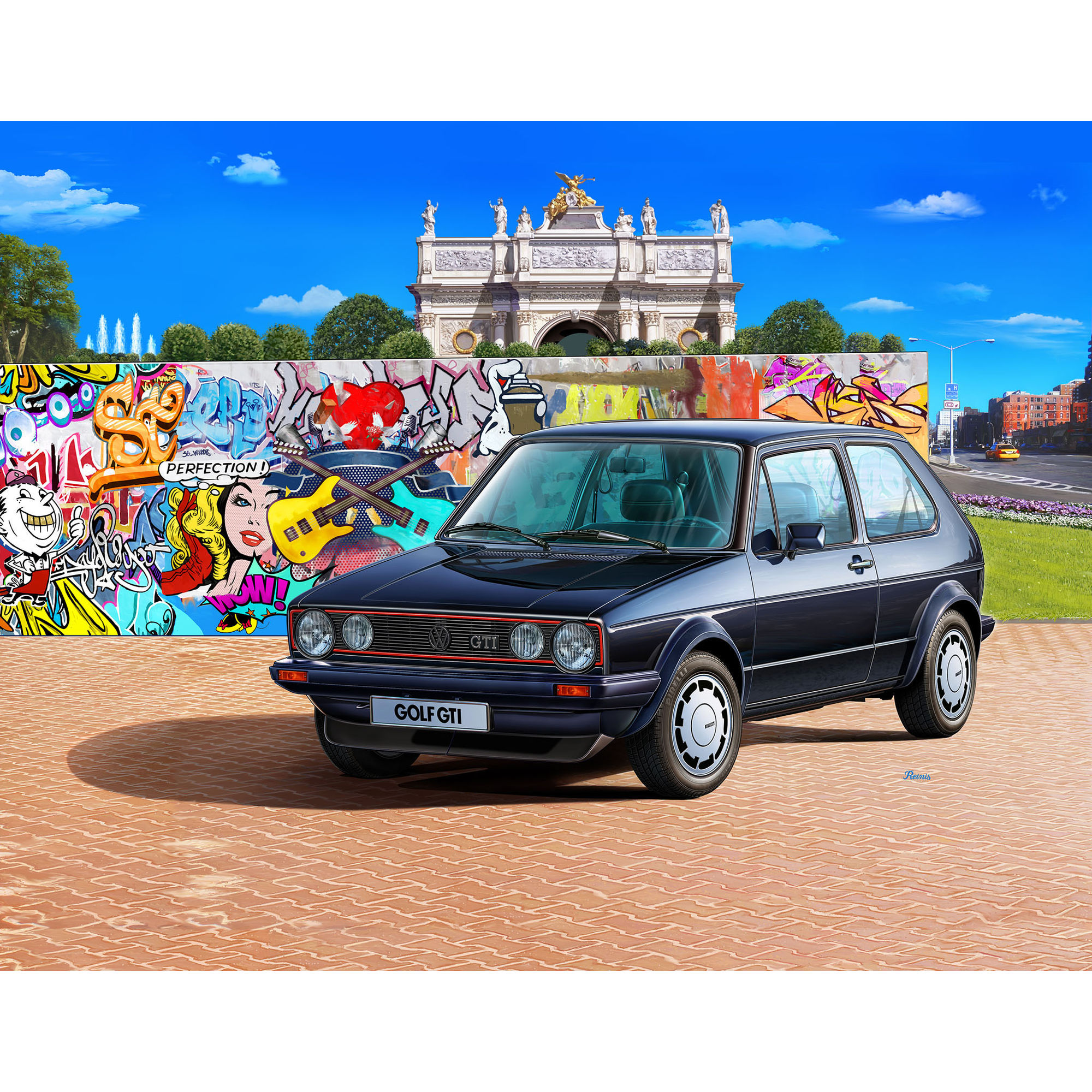 Złożony model Volkswagena Golfa 1 GTI