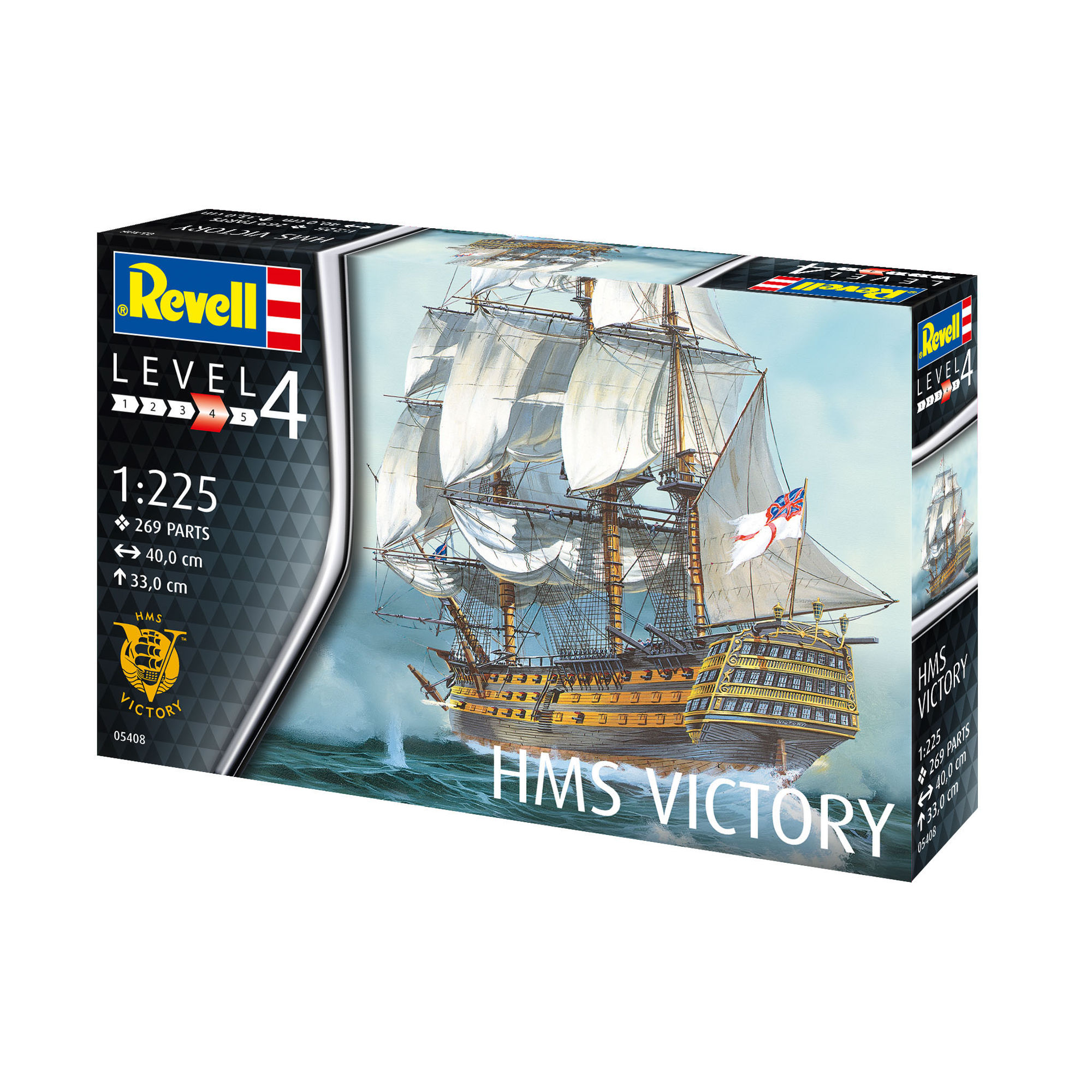 Pudełko modelu HMS Victory w skali 1:225