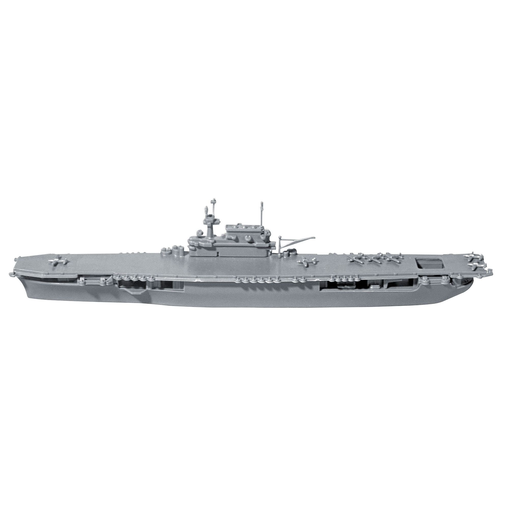 Model lotniskowca USS Enterprise w widoku z boku
