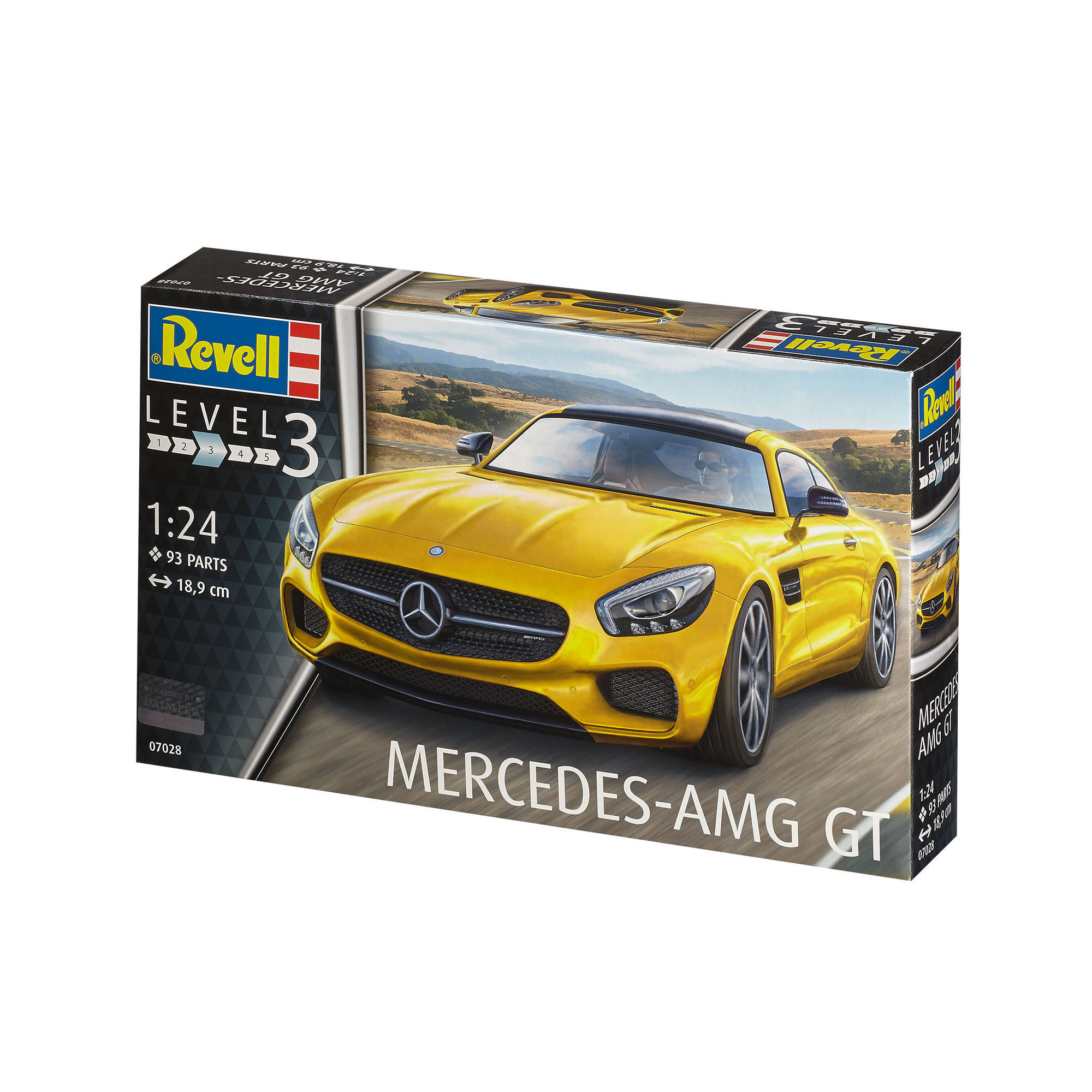 Pudełko modelu Mercedes-AMG GT w skali 1:24