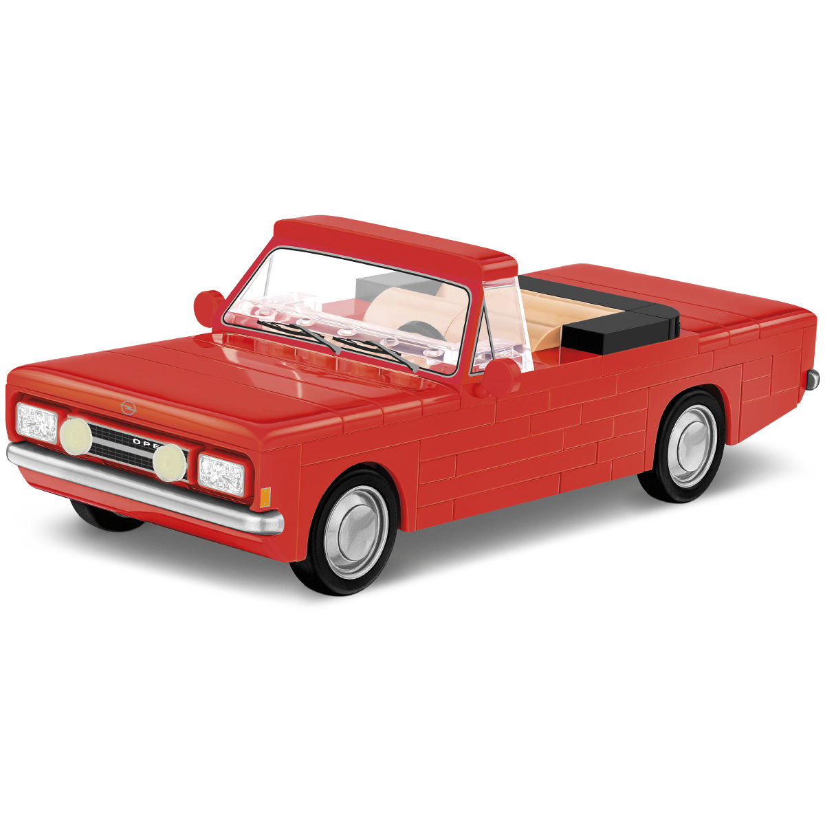 Czerwony model Opel Rekord C 1700L Cabriolet